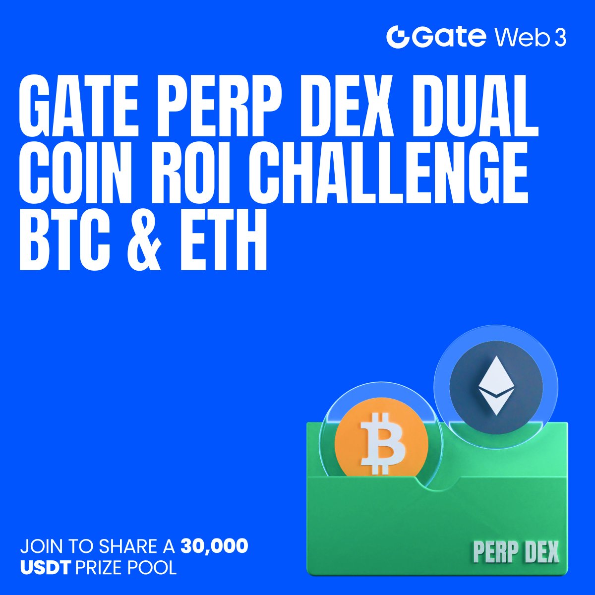 GatePerpDEX's tweet image. New to Gate Perp DEX? 30,000 $USDT $BTC &amp;amp; $ETH ROI Challenge!

✅ New users get 5 $USDT for first trade 
✅ Trade ≥20,000 $USDT → climb the ROI leaderboard 
✅ Invite friends → earn up to 100 + 20 USDT 

Join now: web3.gate.com/campaigns/27
More details: gate.com/en/announcemen…
