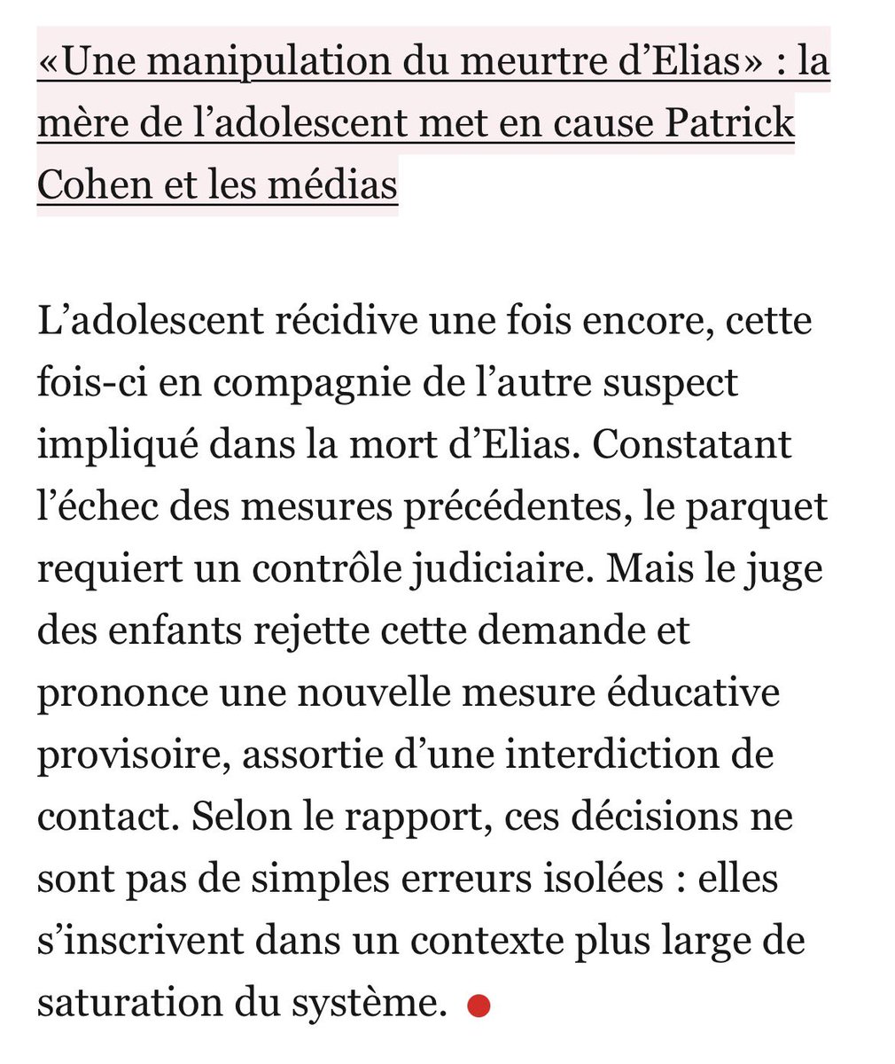 AbbonaChris's tweet image. #Cnews 
Magistrats et Médias 
complices de francocides
Dans cette affaire encore 
Patrick Cohen de fronceTV a donné sa version de l’assassinat d’#Élias 
UNE ORD….