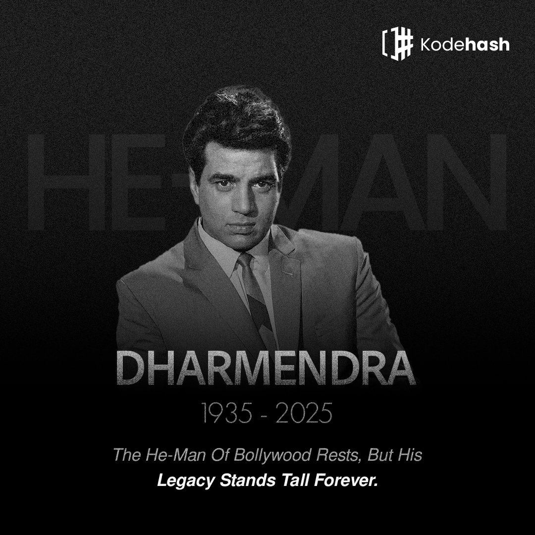 As we bid farewell to the He-Man of Bollywood,we pay tribute to the legendary actor Dharmendra Deol. We wholeheartedly salute the most talented yet grounded celebrity who formed Indian cinema's golden era.He will forever be celebrated for his mesmerising performances.
#Dharmendra
