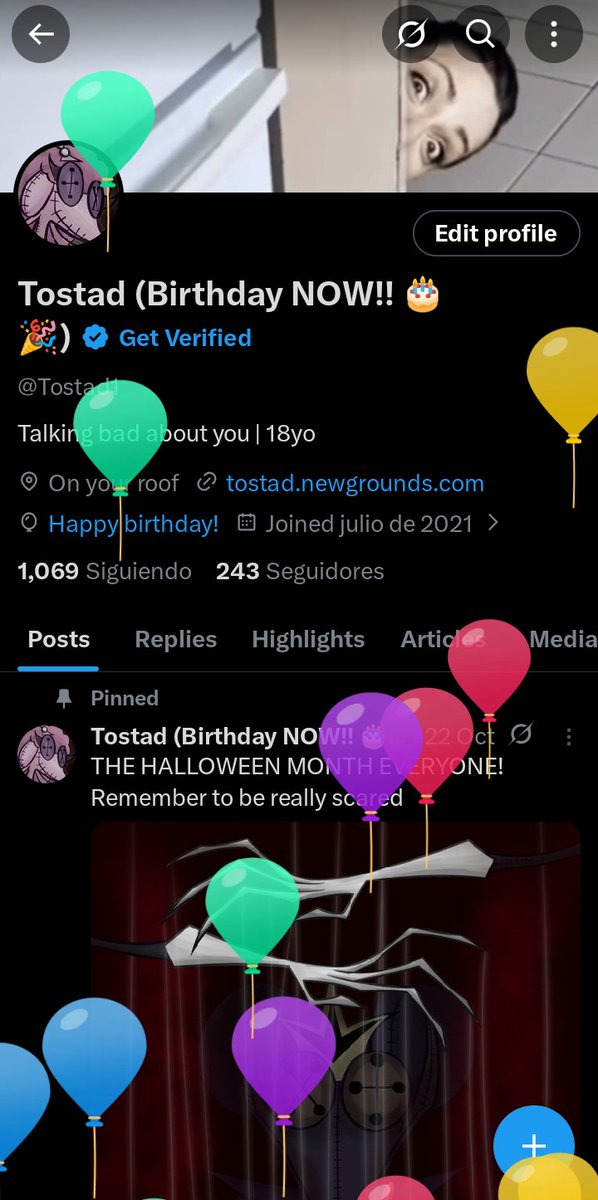 Birthday balloons that I ate 🎂