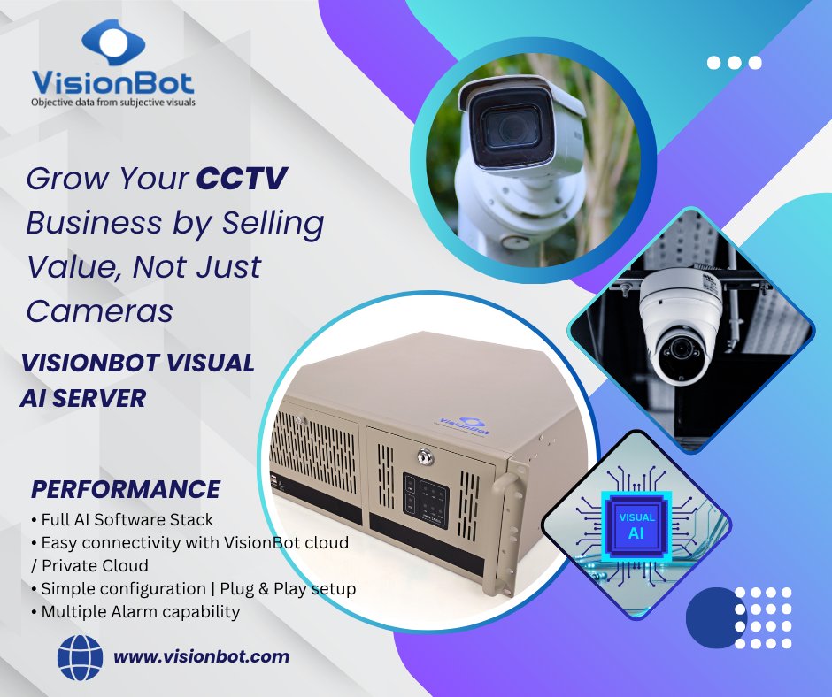 visionbot_com's tweet image. Grow your CCTV business by offering real value, not just hardware.
🌐 visionbot.com

#VisionBot #VisualAI #CCTVBusiness #AIAnalytics #SmartSurveillance #TechForBusiness