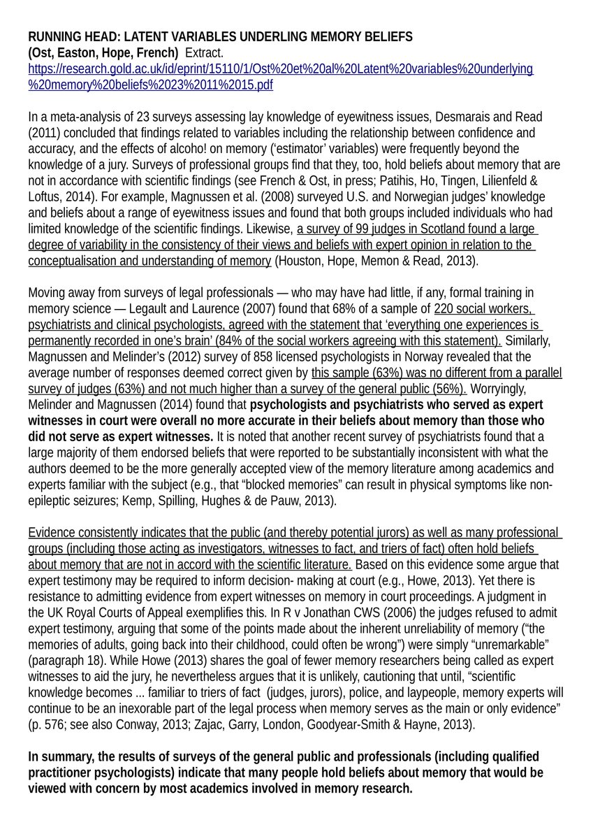SAFFtweets's tweet image. The Snake Oil of RMT hasn&apos;t gone away BECAUSE IT PAYS.  A billion dollar industry hangs on the idea of Recovered Memories and their narrative wins.  
People are being tortured with nonsense memories.  
Even smart people can be bl*ody stupid and 1st symptom is a belief in SRA!