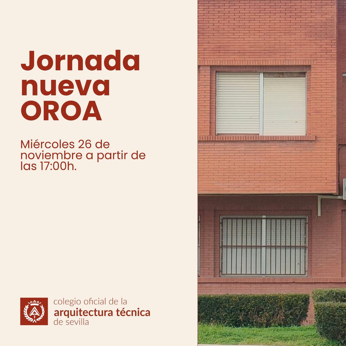 Colegio de la Arquitectura Técnica de Sevilla tweet media