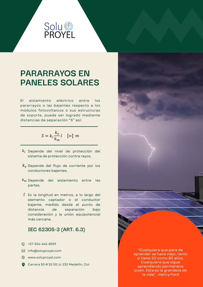 SoluGREENERGY's tweet image. Consultoría y diseño en Ingeniería Eléctrica... soluproyel.com

#ingenieríaelectrica #PARARRAYOS #PanelesSolares
