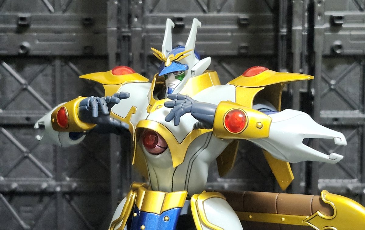 sakuretudan's tweet image. 「よし！いくぞぉ、スサノオッ！！」
MODEROIDより魔空戦神・スサノオロールアウトしました。
30年マジで待ったよ。
作れた事で感動しっぱなしですわ。
1枚目:フロントビュー
2枚目:リアビュー
3枚目:火炎放射ポーズ
4枚目:肩部サンダービーム発射ポーズ
#MODEROID
#ヤマトタケル