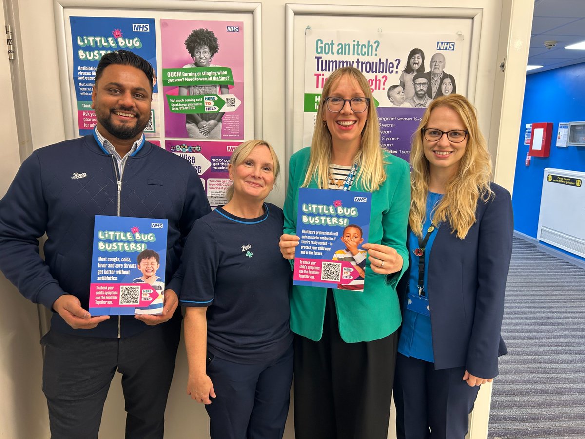NENC_NHS's tweet image. 💊Boots Felling Pharmacy team is helping spread the word - antibiotics will only be prescribed when really needed, to help protect your child.

Want to feel more confident about your child’s health? Download the Healthier Together app! - ow.ly/BBT150XwMn4

#HereToHelp