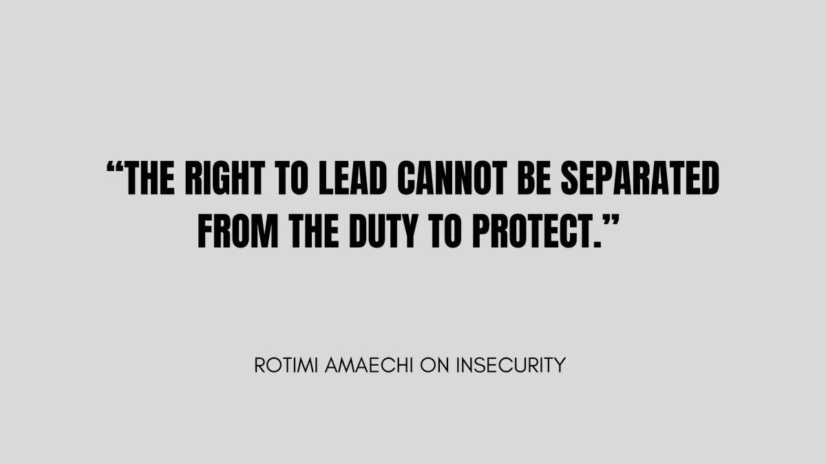 CRA_Advocacy's tweet photo. THREAD
In a country tired of insecurity, we must ask, who has actually faced down violence and restored order before?
Here is why Rotimi Amaechi’s security record matters for every Nigerian. 👇

As governor, Amaechi backed security agencies with logistics, equipment and training, including sending an anti-terror squad for special training abroad, instead of just issuing statements. 

He supported a decisive offensive against violent gangs in Rivers, making clear that government cannot share territory with criminals. 

He improved social welfare by providing free healthcare and education to ease the burden on families that usually drive young people into a life of crime.

The result was simple: Rivers, once a symbol of chaos, became a place investors and families could breathe again. Order returned because leadership took risks. 

Nigeria today needs exactly that kind of courage, not people who wait for “intelligence reports” while children are abducted.

Amaechi’s approach to security is practical, not theoretical, invest in the people, build capacity, give security agencies clear backing, and take tough decisions early.

Imagine that mindset in Abuja, a president who has actually faced guns, not just microphones, and understands that safety is the first social contract.

If you believe Nigerians deserve to sleep with both eyes closed, Amaechi is not just a “candidate”, he is the test-run option that has already worked.

If you care about security, bookmark this and share. Nigeria cannot afford trial and error again.