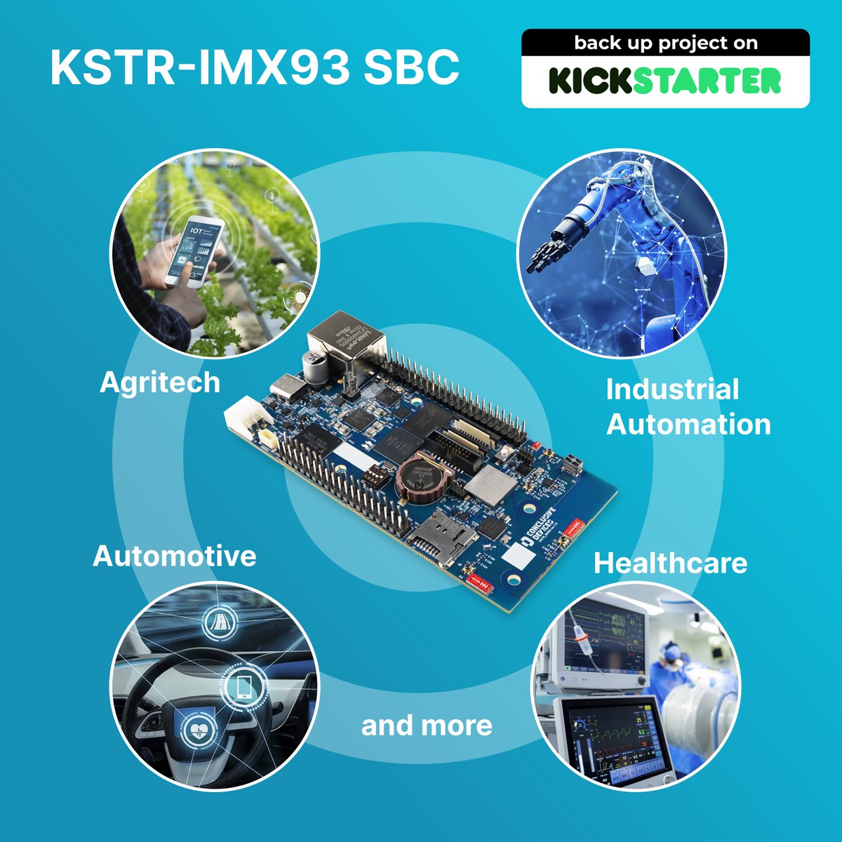 Conclusive_tech's tweet image. Don’t miss out! Our KSTR IMX93 SBC campaign is running now. Designed for industrial, automation, and embedded applications: kickstarter.com/projects/c-eng…
#EdgeComputing #nRF5340 #nRF9151 #nRF7002 #IMX93