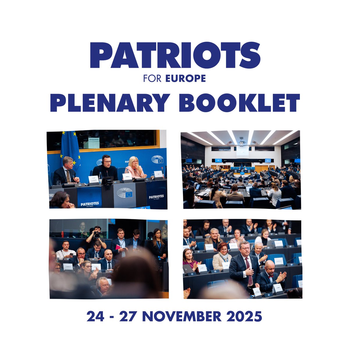 PatriotsEP's tweet image. 📰 | Take a look at what our Patriots members had to say in our plenary booklet covering the topics that will be discussed in the NOV II 2025 plenary session in #Strasbourg ➡️: bit.ly/4prZPwq