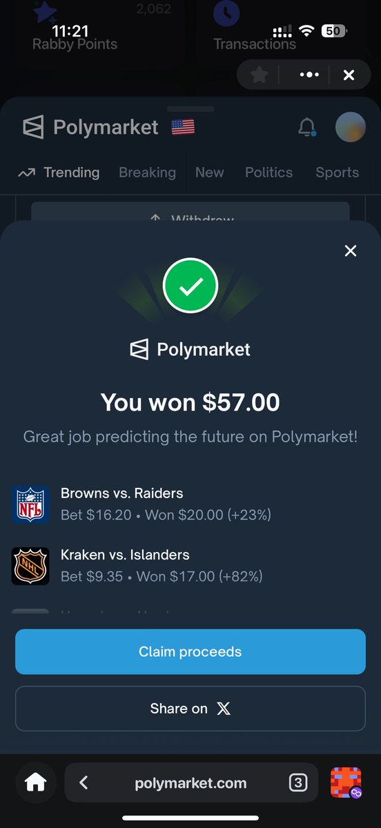 MohVerse16's tweet image. It ain’t much but it’s honest work. 

Day 1 of following some crazy bets on @CorgiCalls, gonna run this up before the end of the year

@corgil does not miss

Polymarket supercycle.