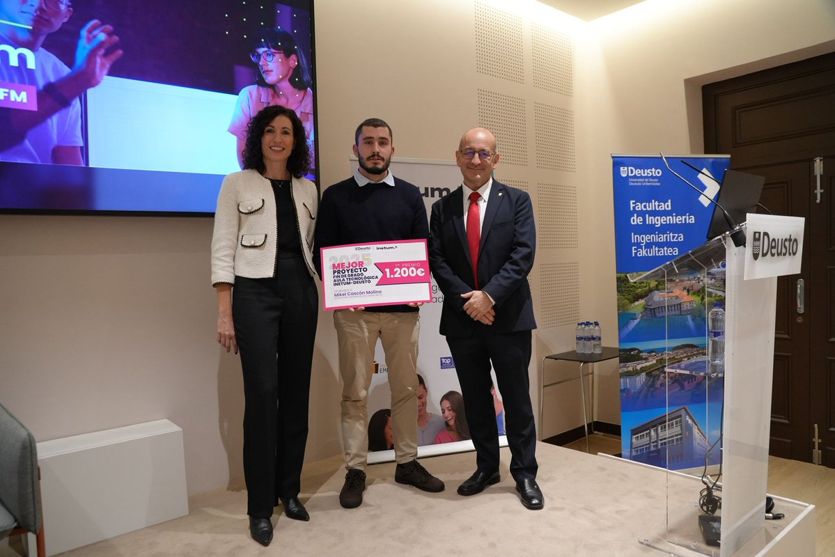 inetum_es's tweet image. [#España] ¡Enhorabuena a Mikel y Eugenia!

🥇 Mikel Cascón Molino - Sistema para trazabilidad de cargas NB-IOT
🥈 Eugenia Ortega Cueto - Diseño de prótesis para miembro superior

III edición de los #Premios Aula Inetum Universidad de Deusto

@deusto @inetum_es

#People #Formación