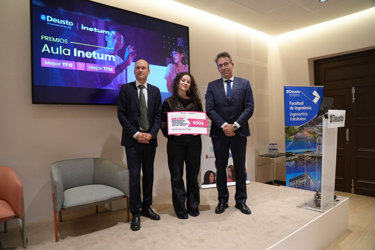 inetum_es's tweet image. [#España] ¡Enhorabuena a Mikel y Eugenia!

🥇 Mikel Cascón Molino - Sistema para trazabilidad de cargas NB-IOT
🥈 Eugenia Ortega Cueto - Diseño de prótesis para miembro superior

III edición de los #Premios Aula Inetum Universidad de Deusto

@deusto @inetum_es

#People #Formación