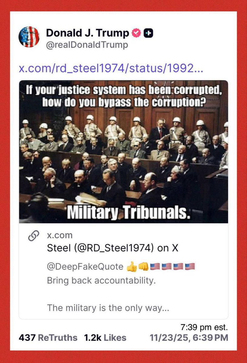 RealRaatgever's tweet image. 😂😂😂 wacht maar tot er ECHT tribunalen komen. Het “justitie” apparaat in Nederland is volledig gecorrumpeerd, waardoor politici als @rubenbrekelmans niet aangepakt kunnen worden. Wegens hoogverraad aan het Nederlandse Volk.