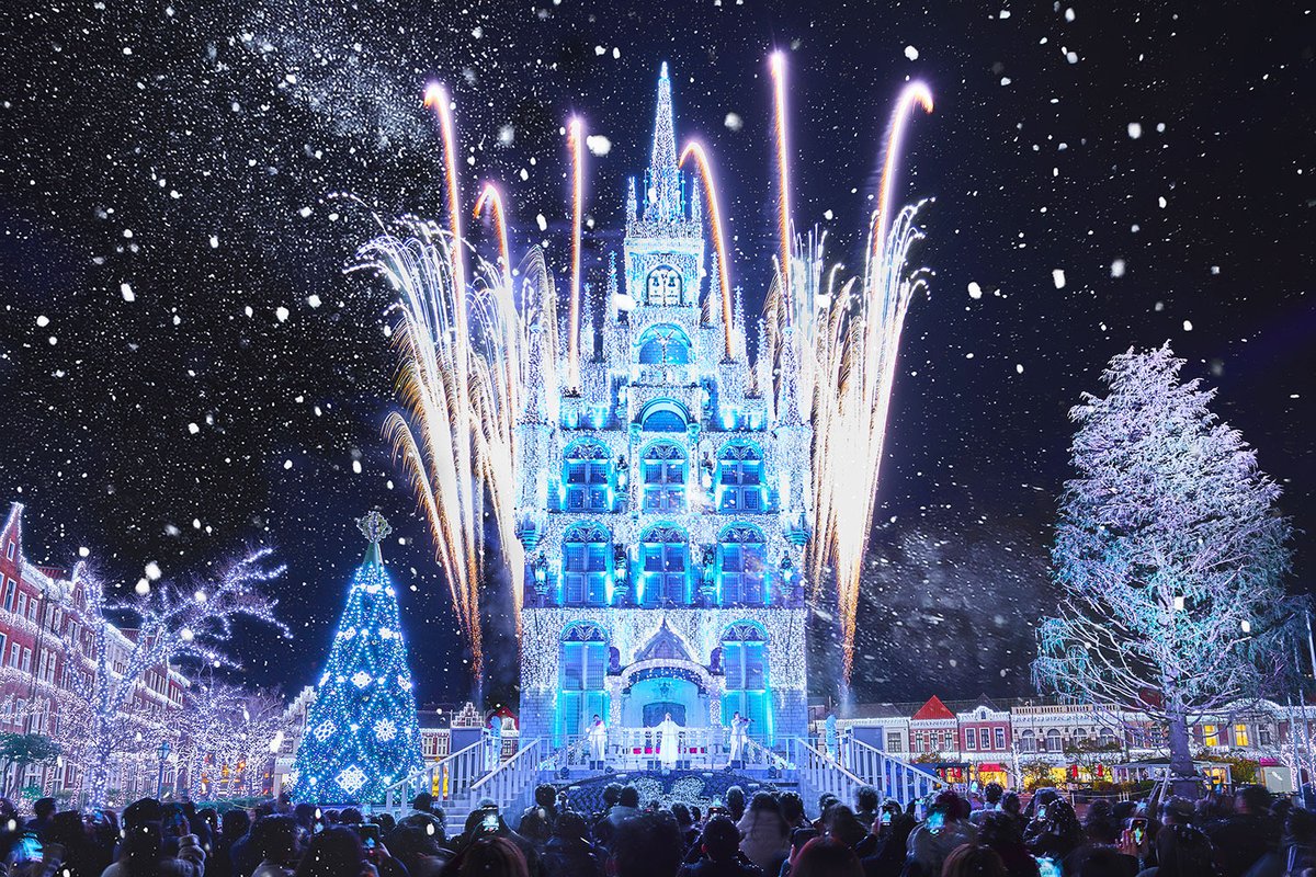 travelroad5's tweet image. 2026年1 月10 日〜2月26日までハウステンボスでは、13年連続日本一のイルミネーションが魅せる冬季限定イベント『白銀の世界 グランドフィナーレ』が開催されます✨