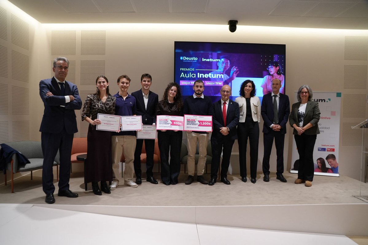 inetum_es's tweet image. ¡Enhorabuena! Mucho #talento en los trabajos presentados por el alumnado de @deusto, realizados desde el conocimiento, la creatividad y el uso de la tecnología.

¡Gracias a la Universidad por este proyecto que nos une desde la ilusión y la colaboración!

#People #Formación