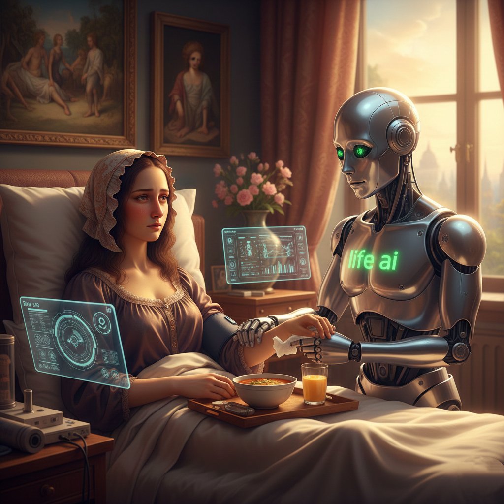 HKardashoo30982's tweet image. Gm Gm 🫁🦾
I&apos;m a little sick today and the excellent @LifeNetwork_AI robot is taking care of me like a real doctor