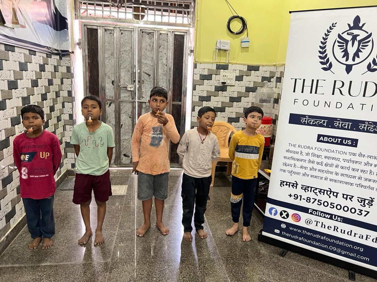 TheRudraFdn's tweet image. Shaping young minds with joy, learning, and care — the rudra foundation.&quot;

#therudrafoundation #childdevelopment #learningwithfun #childrenempowerment #ngoindia #youthfuture #CommunitySupport