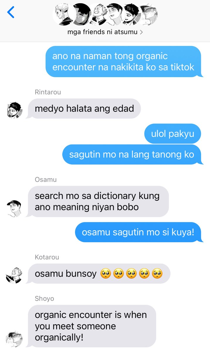scarzzn's tweet photo. si atsumu at ang organic encounter https://t.co/3yda3R2Xs6