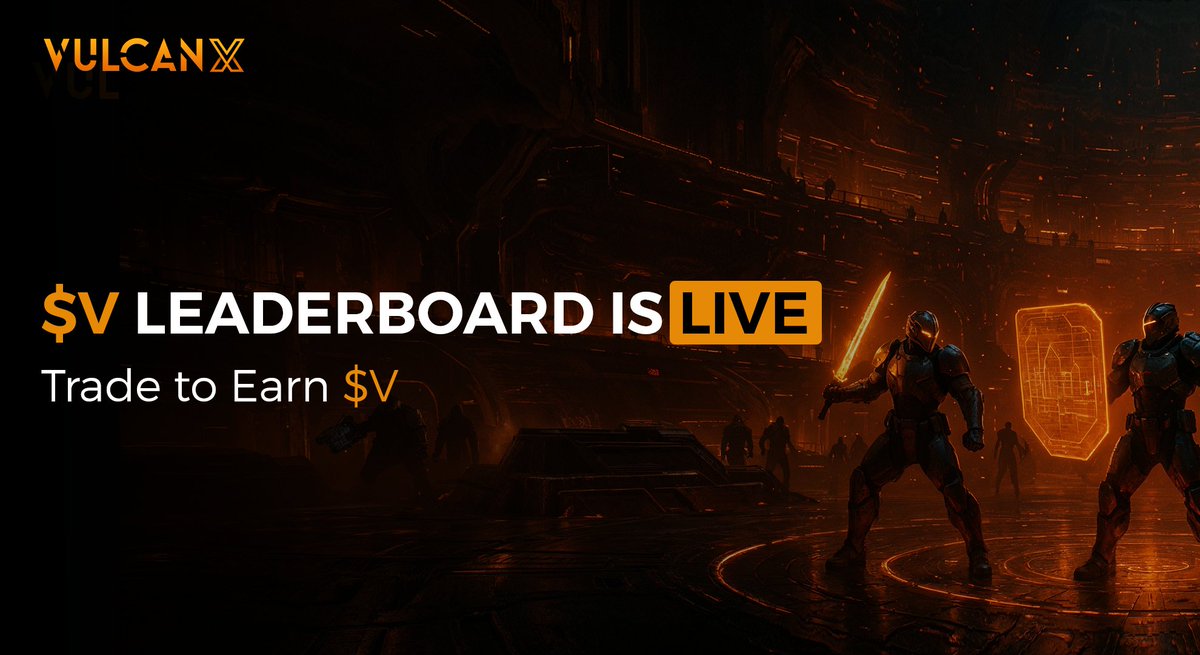 Another piece of the VulcanX puzzle is now online.

$V Leaderboard is now LIVE.

Every trade you make now counts toward your VX Score.

Every week, the top traders earn real $V - bought back from the market.

Let the trading games begin!