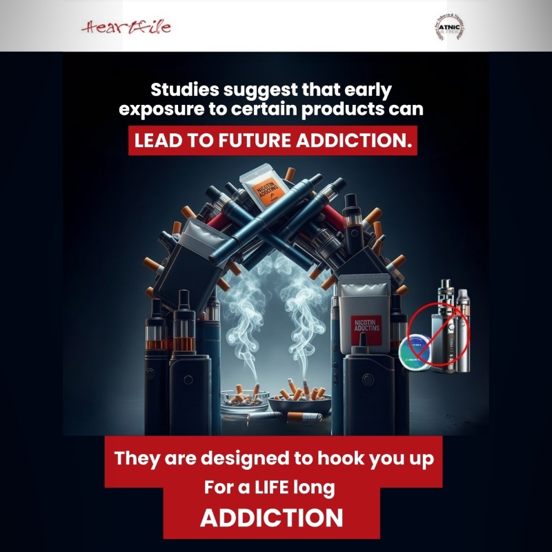 HeartfileTweets's tweet photo. According to WHO, more than 1.3 million young people suffer preventable health complications each year due to early exposure to harmful products and habits. 

Awareness today can change their future. Share this to help protect the next generation.