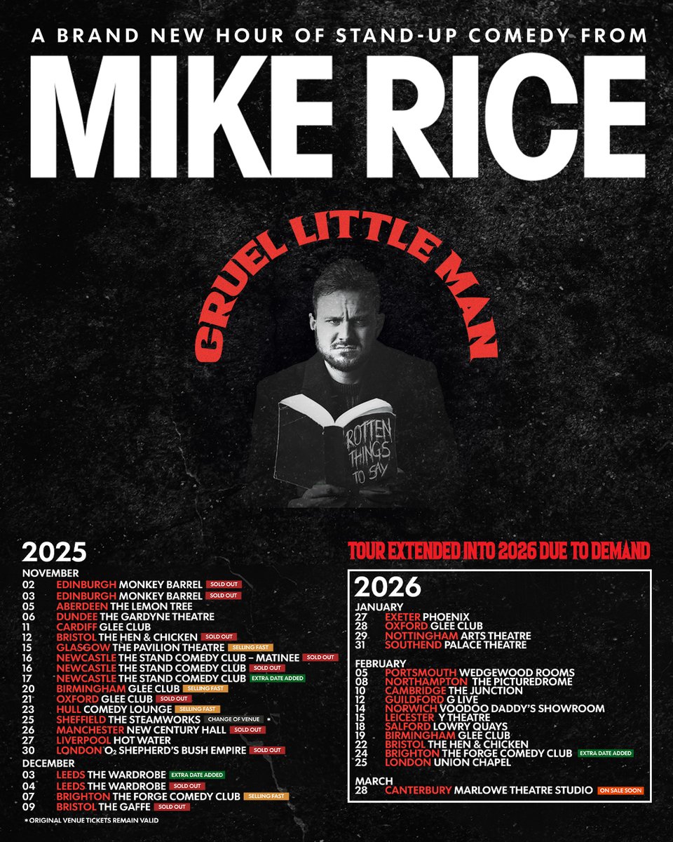 O2SBE's tweet image. Check out what&apos;s on at #O2ShepherdsBushEmpire this week 👇
Tue 25 Nov - @BADBADNERVES
Wed 26 + Thu 27 Nov - #Amble
Fri 28 Nov - @TheTorsBand
Sat 29 Nov - @stonefoundation
Sun 30 Nov - @mikericecomedy

Tickets🎟️amg-venues.com/jQkA50XwMh2