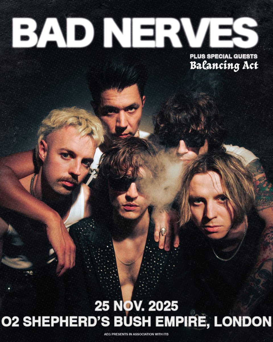 O2SBE's tweet image. Check out what&apos;s on at #O2ShepherdsBushEmpire this week 👇
Tue 25 Nov - @BADBADNERVES
Wed 26 + Thu 27 Nov - #Amble
Fri 28 Nov - @TheTorsBand
Sat 29 Nov - @stonefoundation
Sun 30 Nov - @mikericecomedy

Tickets🎟️amg-venues.com/jQkA50XwMh2