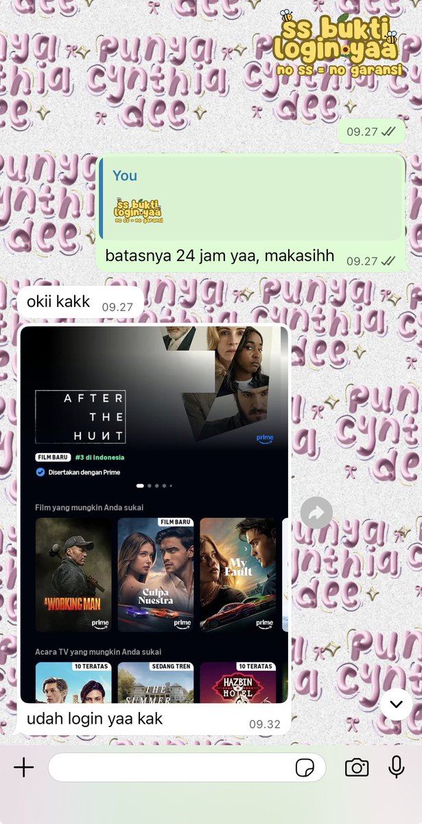 cyblessedm's tweet image. prime less limit 1 bulan
capct sharing 7 hari
netf 3 hari 1p1u
netf 3 hari 1p1u