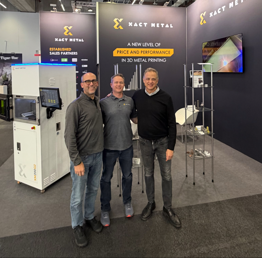 XactMetal's tweet image. What a great time we had last week at #Formnext in Frankfurt 🇩🇪!  We showcase the many updates to our #XM200G printer, introduced our new #XM200µHD micro printer and gave updates on the development of our #XM300G midsize printer. Read more at bit.ly/47LH1m7.