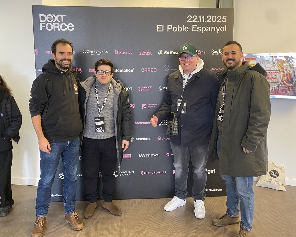 levonhub's tweet image. 🖤🥳 Qué gran experiencia hemos vivido en @DEXTForceFest  Barcelona.

Ha sido un evento excepcional y queremos dar un enorme #GRACIAS al equipo por crear un espacio tan potente para la innovación, la tecnología y la musica.

#DEXTFORCE  #Blocklack  #Web3  #Blockchain #IA #AI…