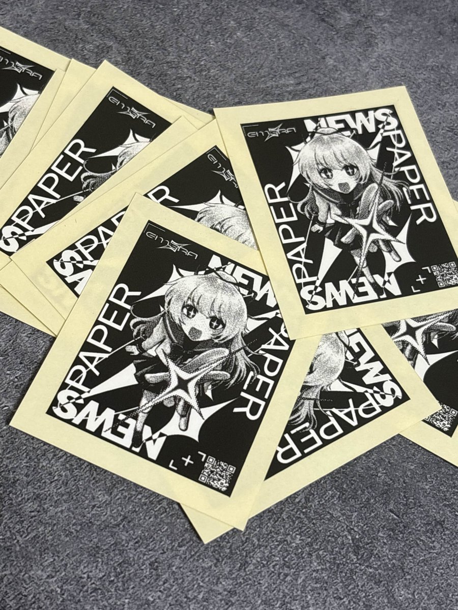 EX MACHINA ×「にゅーす・ぺぃぱ～！」コラボステッカー designed by