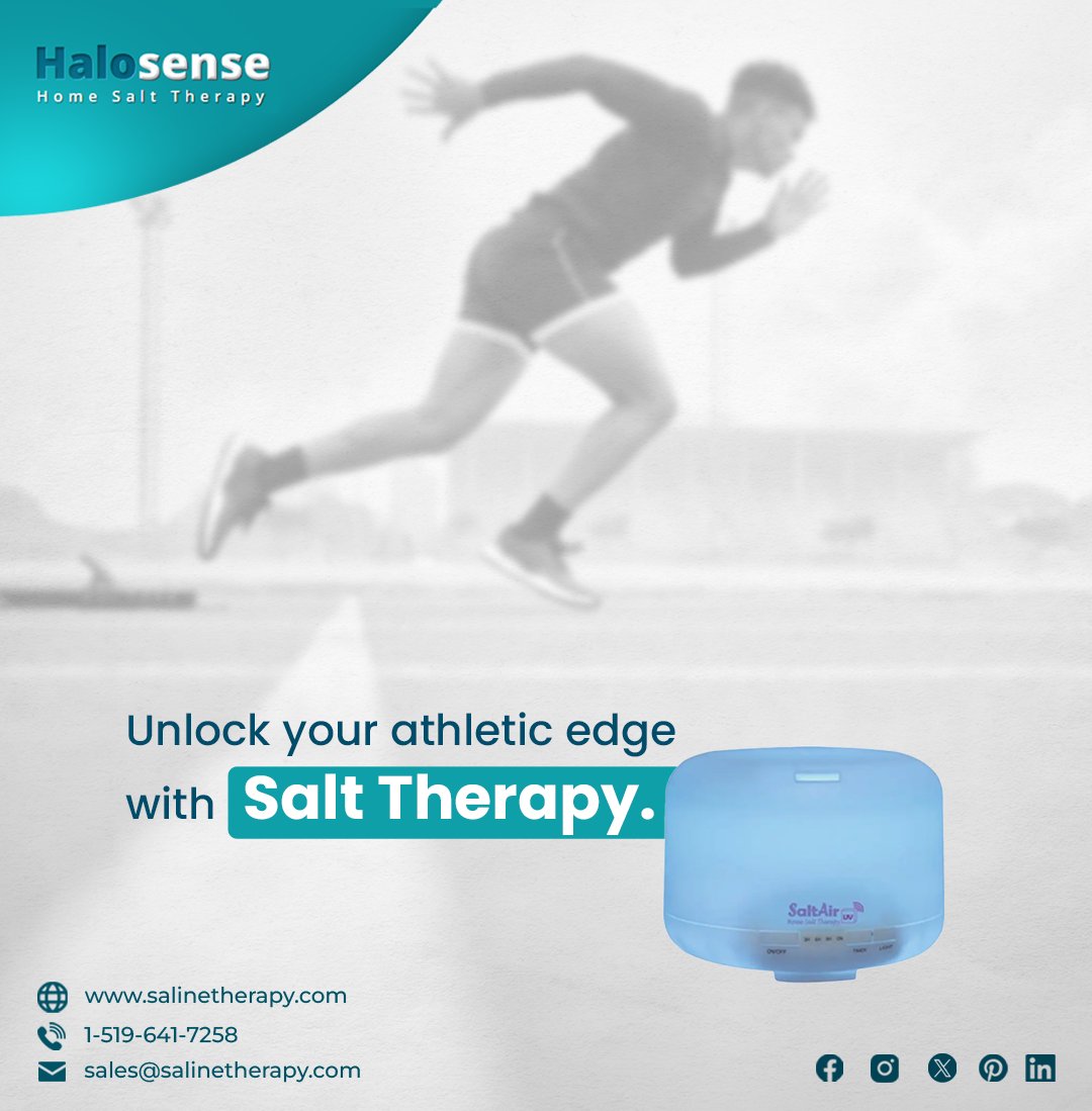 HomeSaltTherapy's tweet image. 🏃‍♂️💨 Imagine pushing your limits by simply breathing smarter — here’s how.

Salt Therapy helps athletes breathe clearer, recover faster, and push beyond limits.

Discover more 👉salinetherapy.com

#HomeSaltTherapy #AthleteRecovery #BreatheBetter #Halotherapy #HomeWellness