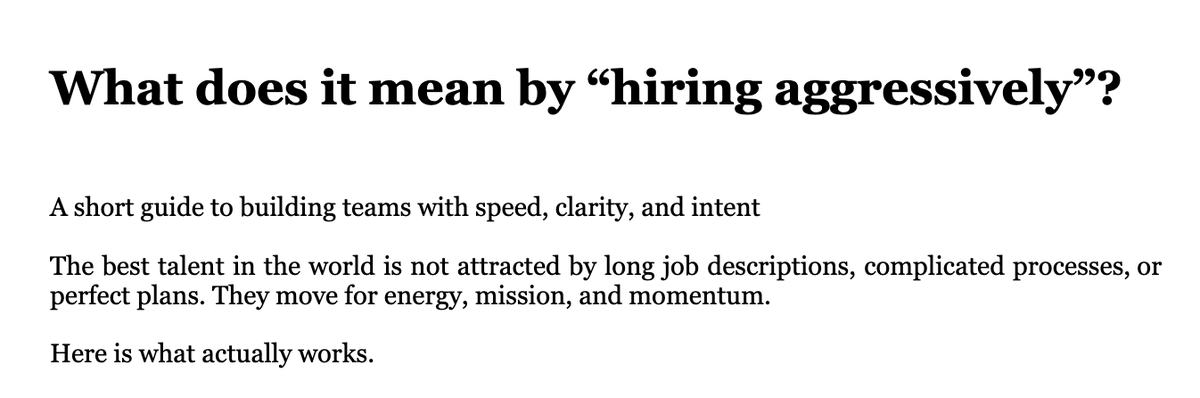 Msba_01's tweet image. I used to think hiring was about detailed JDs and structured funnels. Almost a year @upsurgelabs completely rewired that belief.

High performers don’t care about any of that. They care about something else entirely.

A 🧵: