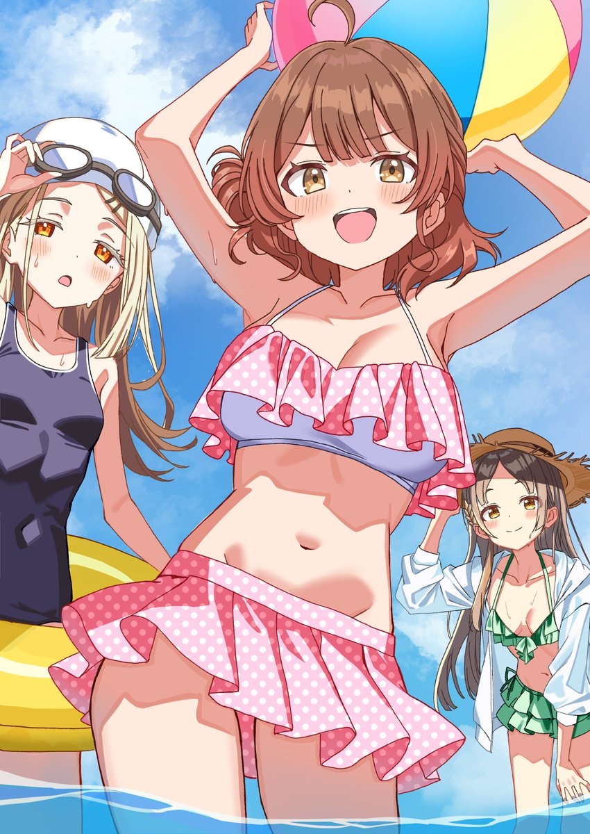 HiyokoNeko0726's tweet image. 水着佑芽！うおおおお〜！！！！🏖️
#三連休はフォロワーが増えるらしい #学マス