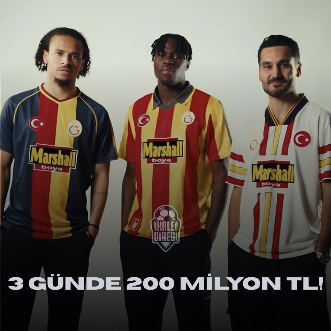 🟡🔴Galatasaray, 3 günde 90 bine yakın retro forma sattı.

Galatasaray'ın kasasına 200 milyon TL’nin üzerinde gelir girdi.