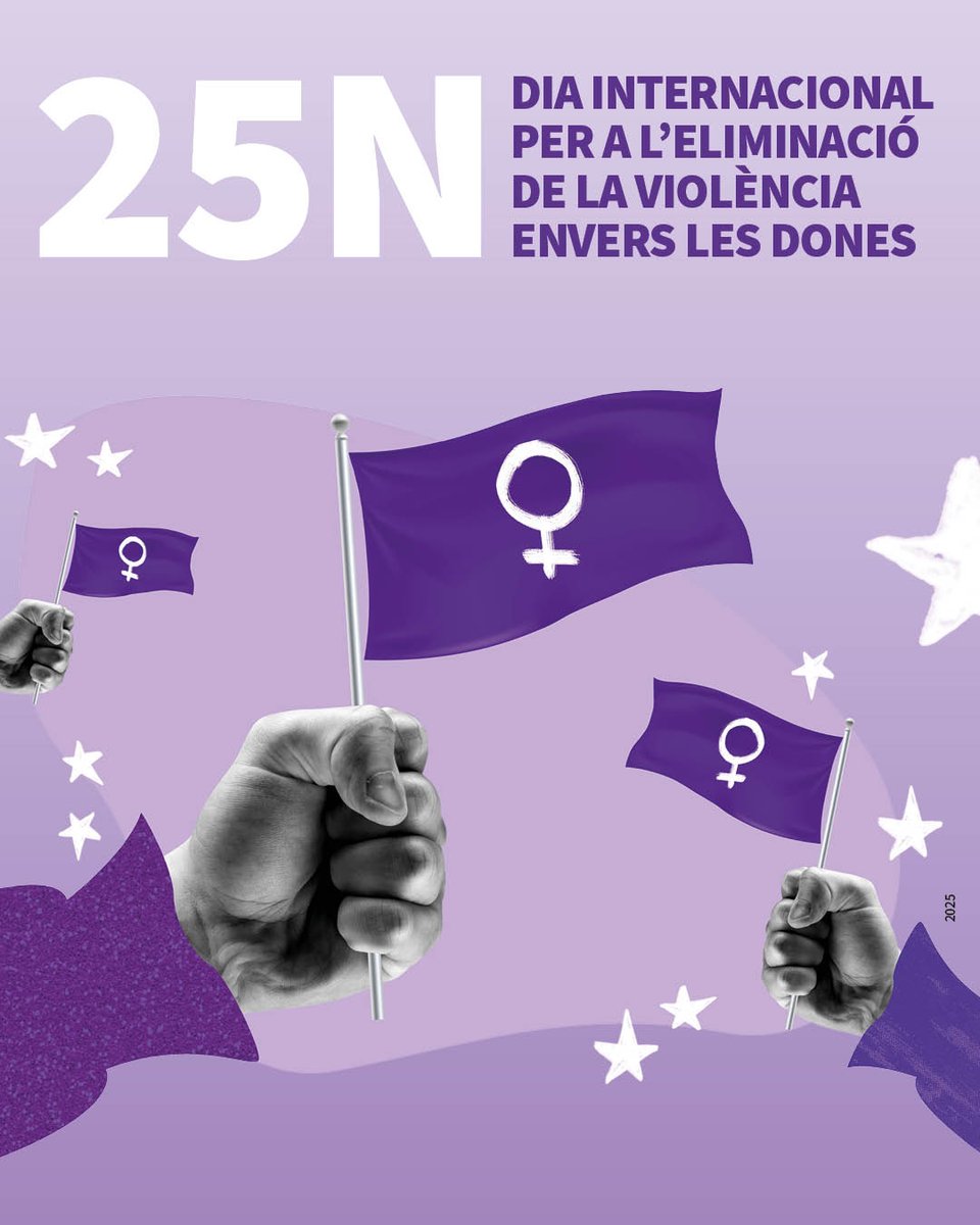 Avui, 25 de novembre, Dia Internacional per a l’Eliminació de la Violència envers les Dones, l’Ajuntament reafirma el seu compromís ferm per eradicar qualsevol forma de violència masclista.

#25N #ProuViolènciaMasclista #Igualtat #NiUnaMenys