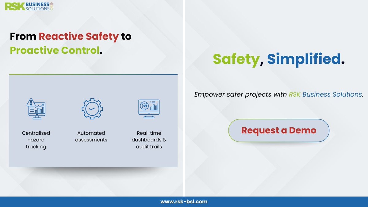 rsk_bsl's tweet image. The real risk? Not seeing it. 

Every project faces hazards — but scattered spreadsheets and disconnected data make control harder than it should be.

It’s time to bring structure, speed, and visibility to safety.
Swipe to find out how.

#HazardManagement #RiskControl