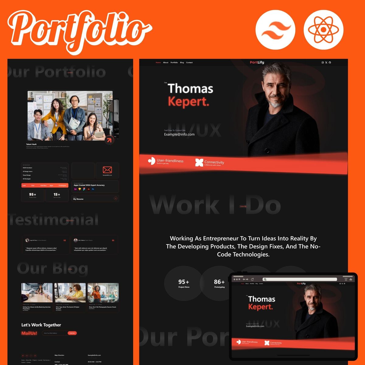 k2infocom's tweet image. Modern Responsive Personal Portfolio Website Using React &amp;amp; Tailwind CSS

buymeacoffee.com/k2infocom/resp…

#ReactJS #TailwindCSS #WebDevelopment #FrontendDeveloper #PortfolioWebsite #WebDesign #ResponsiveDesign #JavaScript #WebDeveloper #ReactPortfolio #DeveloperPortfolio