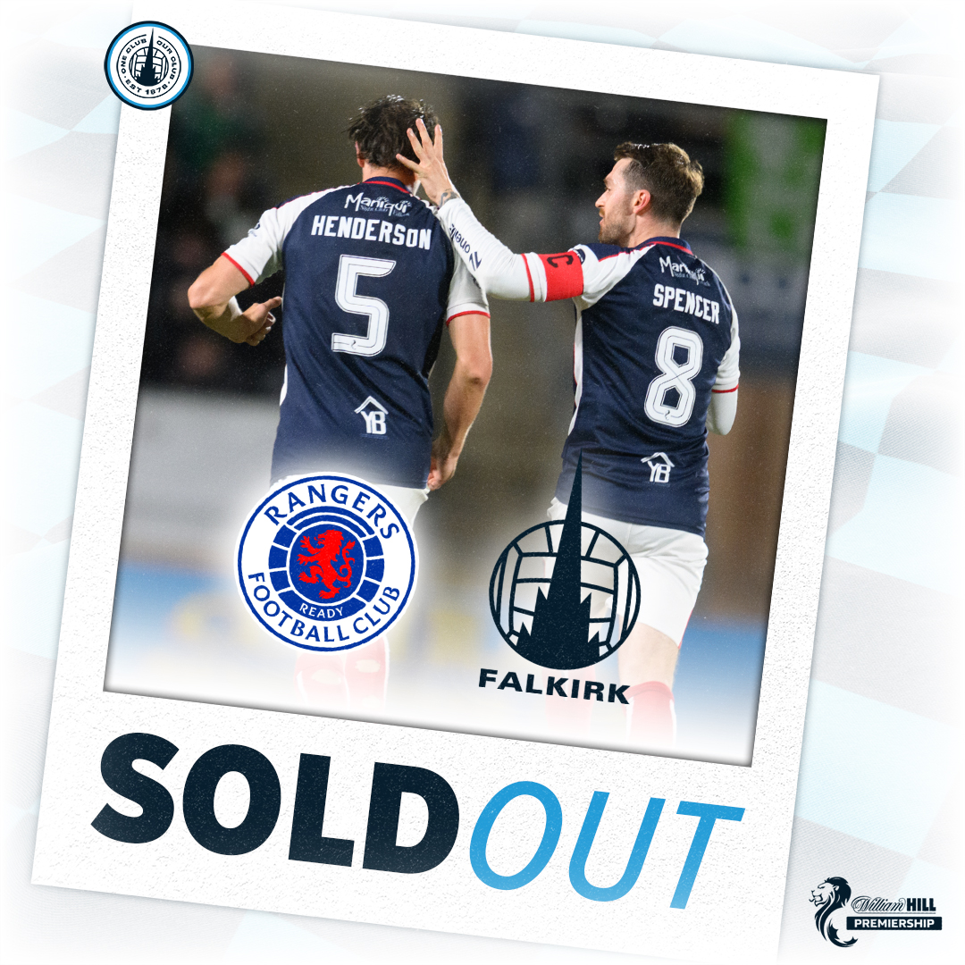 ⚠️ Our away allocation for Rangers this Sunday has SOLD OUT!

👏 Thank you for your support! 

🫡 See you at Ibrox on Sunday.