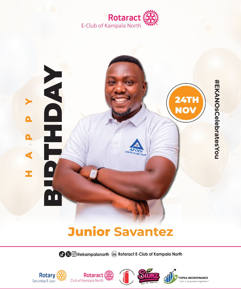 Happiest Birthday Junior 

We appreciate your service to changing communities

#EKANOsCelebratesYou #RotaryEyamba