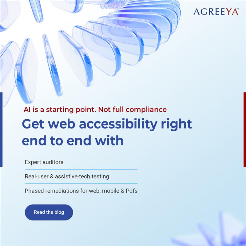 AgreeYaGlobal's tweet image. AI scanners only catch the surface. True ADA compliance needs expert audits, real-user testing, and full remediation across web, mobile, and PDFs. See how public agencies get accessibility right end-to-end. Read the blog: bit.ly/4rbRONT 

#ADA #Accessibility #WCAG