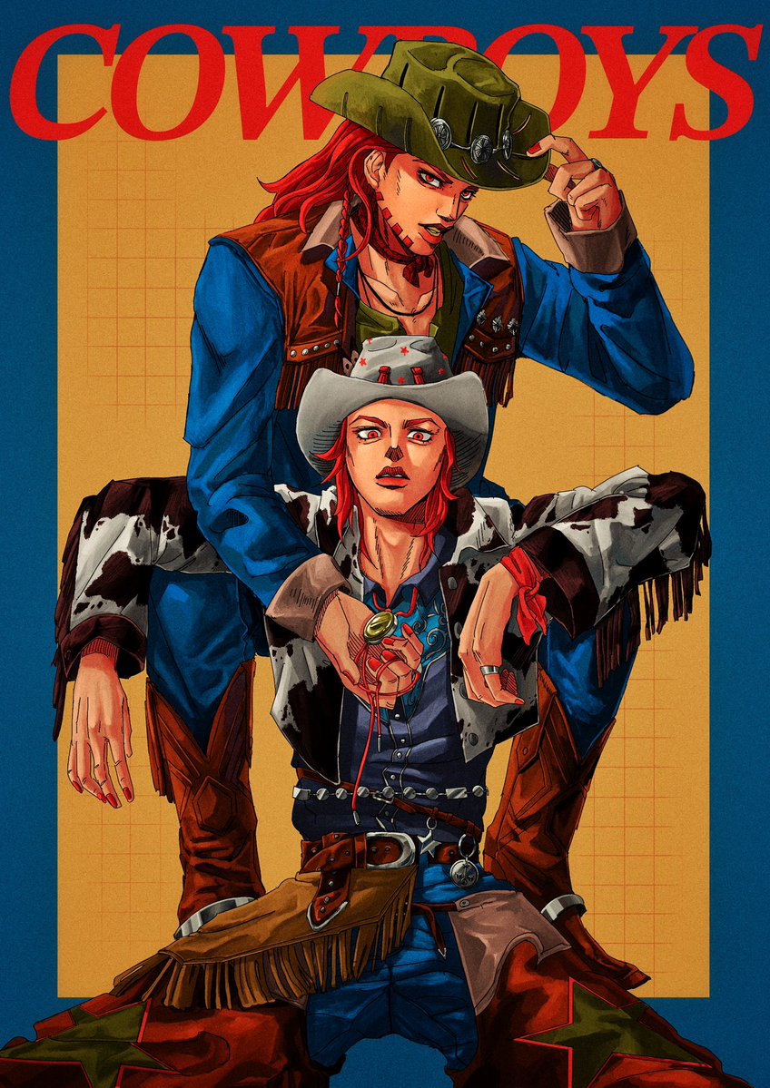 39zaku39's tweet image. 🧸COWBOYS🐁 #jjba #jjbafanart