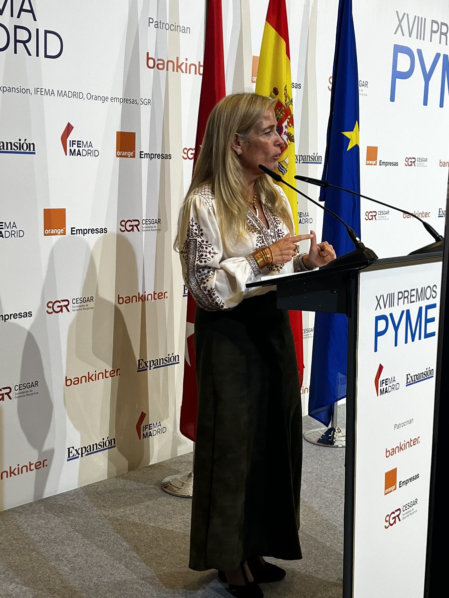 expansioncom's tweet photo. @CEN_NEURO La clausura de esta XVIII edición de los #PremiosPyme2025 corre a cargo de Rocío Albert López-Ibor (@blondieconomics), consejera de Economía, Hacienda y Empleo de la @ComunidadMadrid https://t.co/vpJdy5fpbn