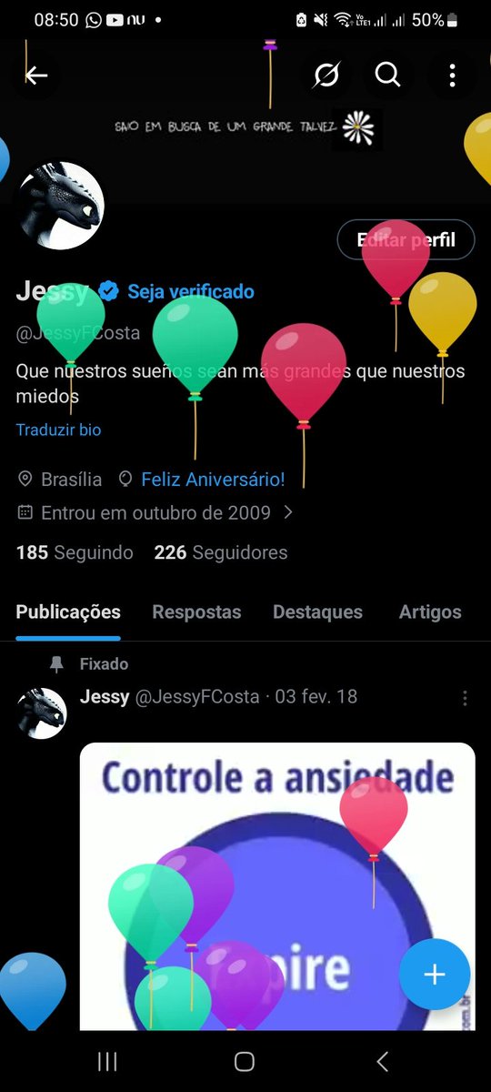 JessyFCosta's tweet photo. Voltando pro tt só pra ver meu perfil hj kkkkkkk https://t.co/0m7kMouR0K