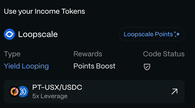GuigsLuke's tweet image. Decided to move some funds around with @solsticefi 

I had a LP on Raydium which was earning around 13k flares, but yield was rubbish.

So wanting to look at the variable yield options on Exponent.

Was looking at going for the PT - $USX option, and noticed that you could go the…