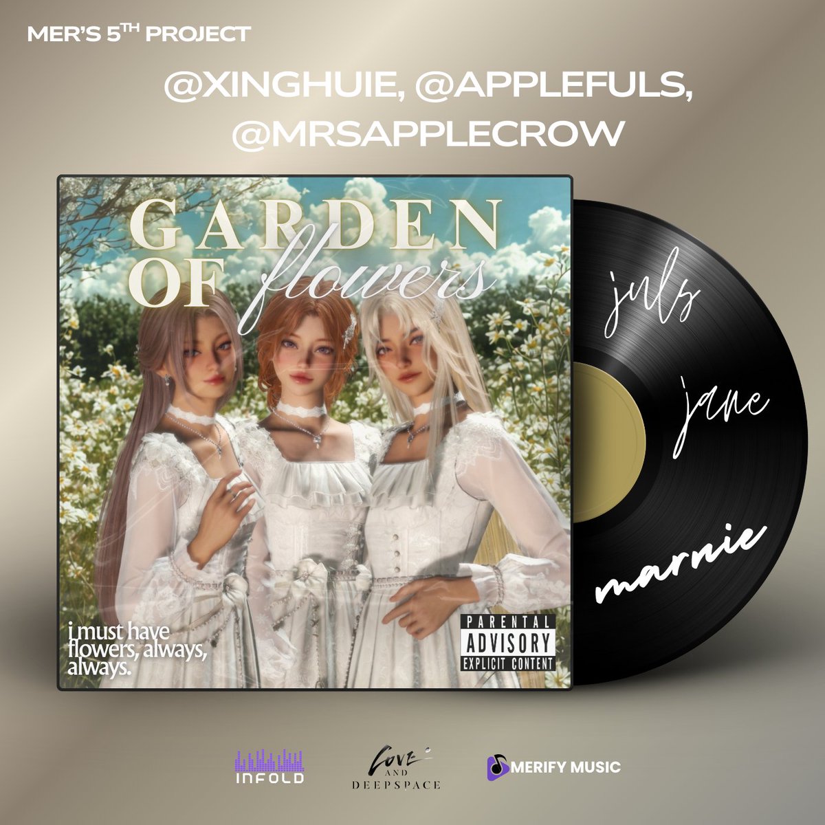 xiamerqi's tweet image. ˚₊·—̳͟͞͞♡ @xinghuie , @applefuls , and @mrsapplecrow