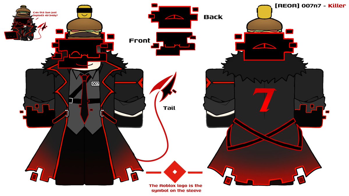 Deru_Haruto's tweet image. You know who this is.

My design for 007n7, and it belongs to REOR. Support the game its peak

#RobloxGame #RobloxiaEchoesOfRemembrance
#Reor
#007n7