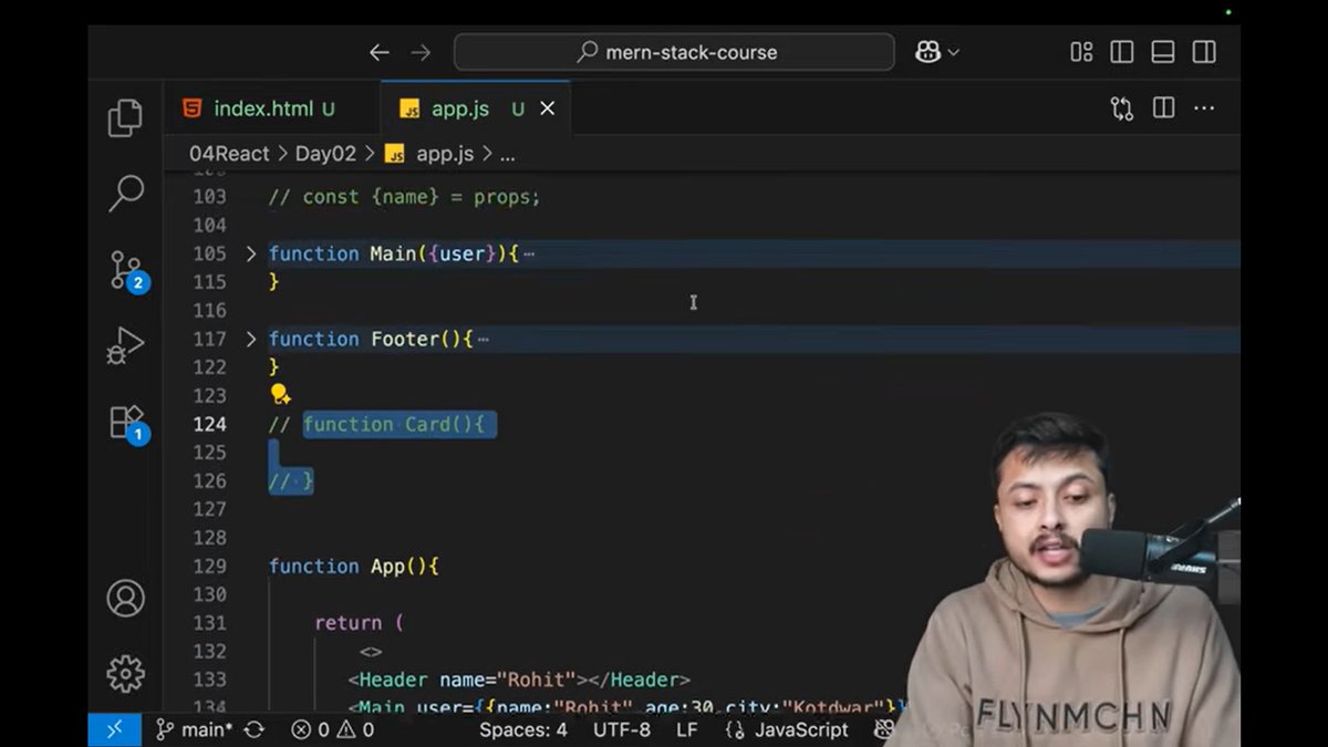 Manishkumawatt's tweet image. #Day39  Complete Of #MERNSTACK Course with
@CoderArmy  &amp;amp; @rohit_negi9  🚀✅
🚀🌟#React
Today I learned key React concepts:
⚛️ JSX
⚛️ Props
⚛️ ReactDOM
It’s amazing how React makes UI development so efficient!
#DefenseChallenge
#React #JavaScript #WebDev #LearningInPublic
