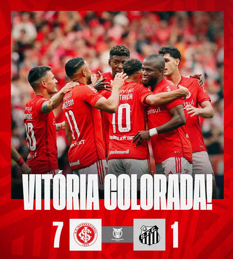 InterTimeLine's tweet image. 🔙 Última partida vs Santos no Beira-Rio pelo Campeonato Brasileiro.. ♥️🤍