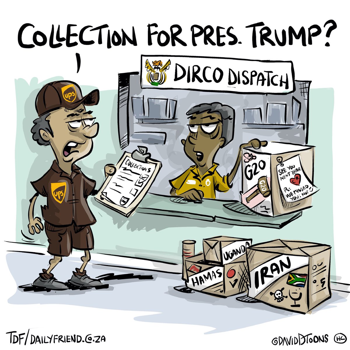 DavidDToons's tweet image. USA sending there delegate for the handover of the G20 summit. 

@DailyFriendSA