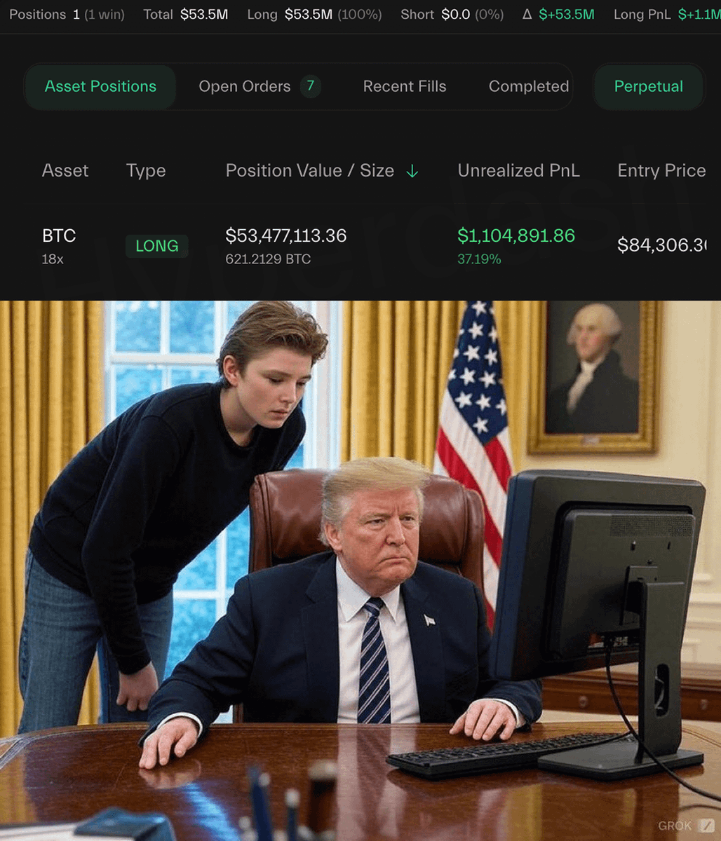 DeFiTracer's tweet image. 🚨 BREAKING:

THIS WHALE OPENED $53.4M $BTC LONG POSITION

HE MADE IT AHEAD OF BITCOIN EXECUTIVE ORDER SIGNING

WHAT DOES HE KNOW?? 👀